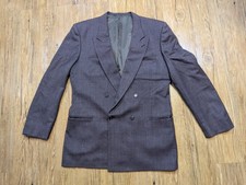 Vintage Mani by Giorgio Armani Blazer 44L Double Breasted 100 Virgin Wool 90s