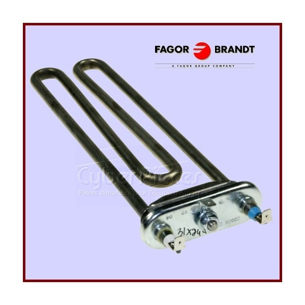 Thermoplongeur 2000W LV4 Brandt 31X8441 à chauffe rapide en inox