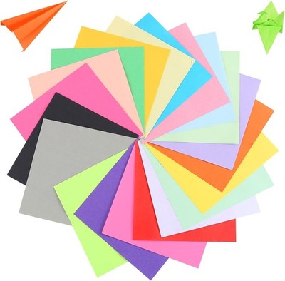 ( 200 Blatt ) Origami Papier, 20 Farben, 15 x 15 cm - Doppelseitiges farbiges