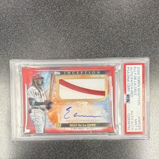 2024 Topps Inception Elly De La Cruz APC-ED Red Auto Patch /15 PSA 9 Reds POP 1
