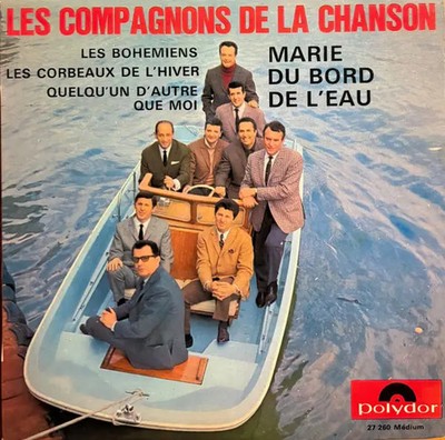 Les Compagnons De La Chanson Marie Du Bord De LEau EP, MONO NEAR MINT