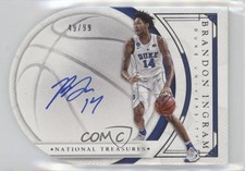 2016 National Treasures Collegiate Basketball /99 Brandon Ingram #2 Auto 06jk