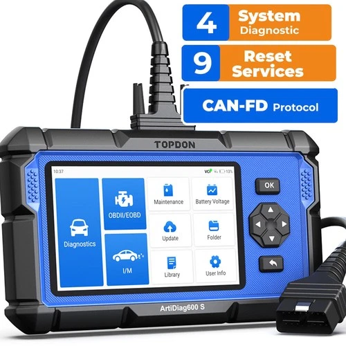 2026 TOPDON AD600S OBD2 Scanner Engine ABS SRS SAS AT TPMS EPB Diagnostic Tool - product listing photo
