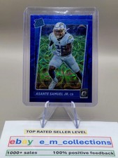 ASANTE SAMUEL JR 2021 Panini Donruss Optic BLUE SCOPE Prizm ROOKIE #272 Chargers