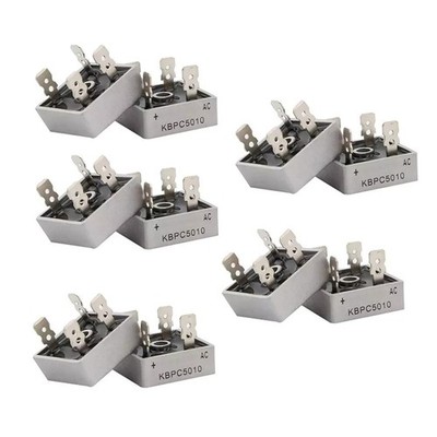 KBPC5010 -55~150°C 500uA 1000V Metal Case Single Phase Diode Bridge Rectifier