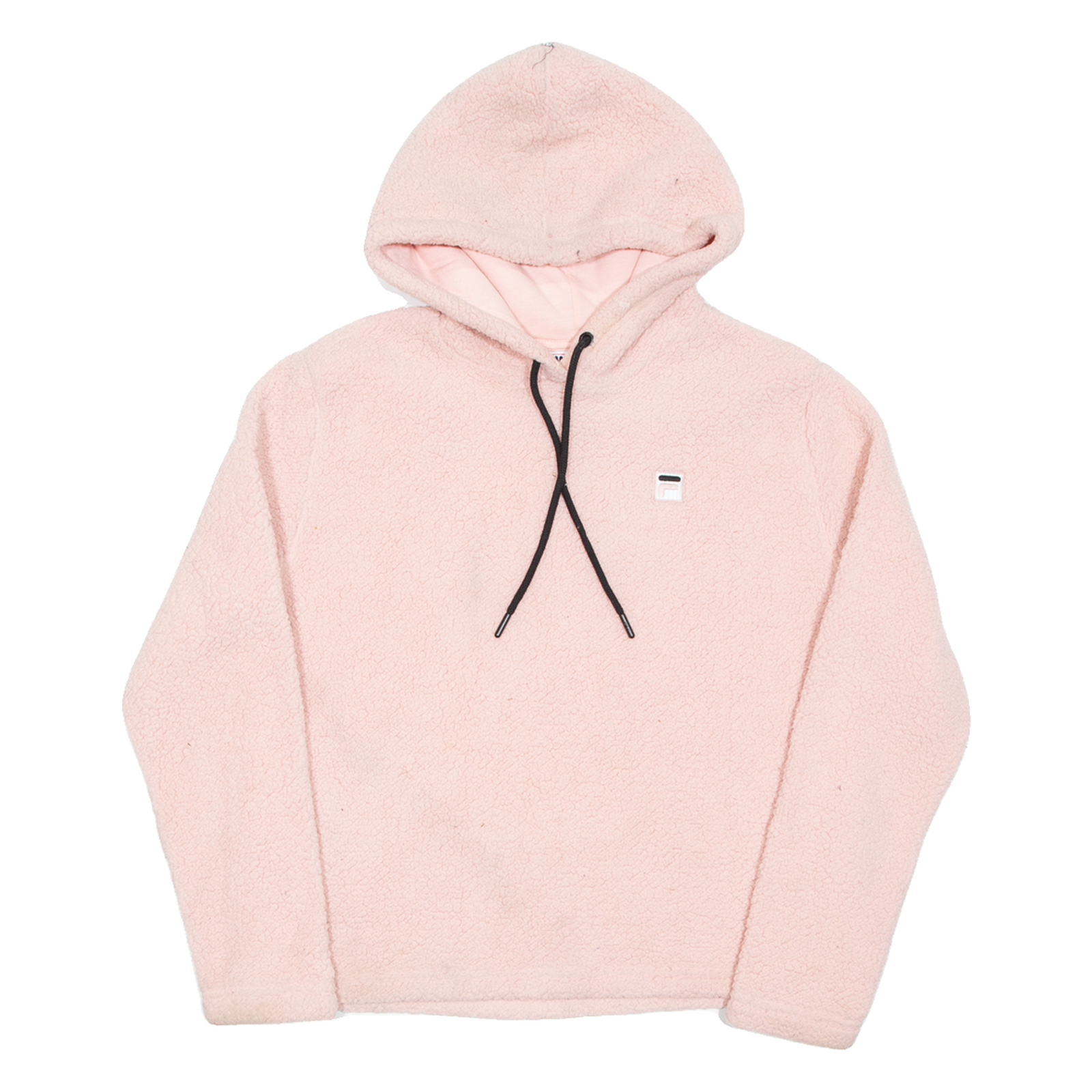 FILA Teddy Fleece Felpa con Cappuccio Donna Rosa M