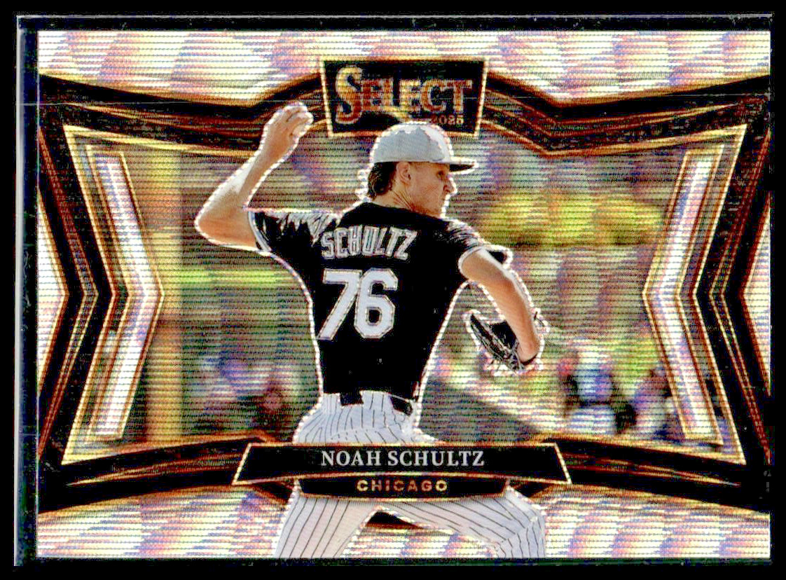Noah Schultz Silver Wave Prizm Diamond Level Rookie RC 2025 Select 260 White Sox