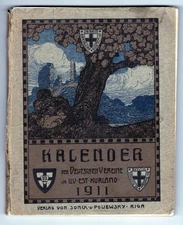 Calendars / Kalender der Deutschen Vereine in Liv est und Kurland auf das Jahr