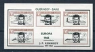 GUERNSEY-SARK JFK SHEET UNMOUNTED MINT