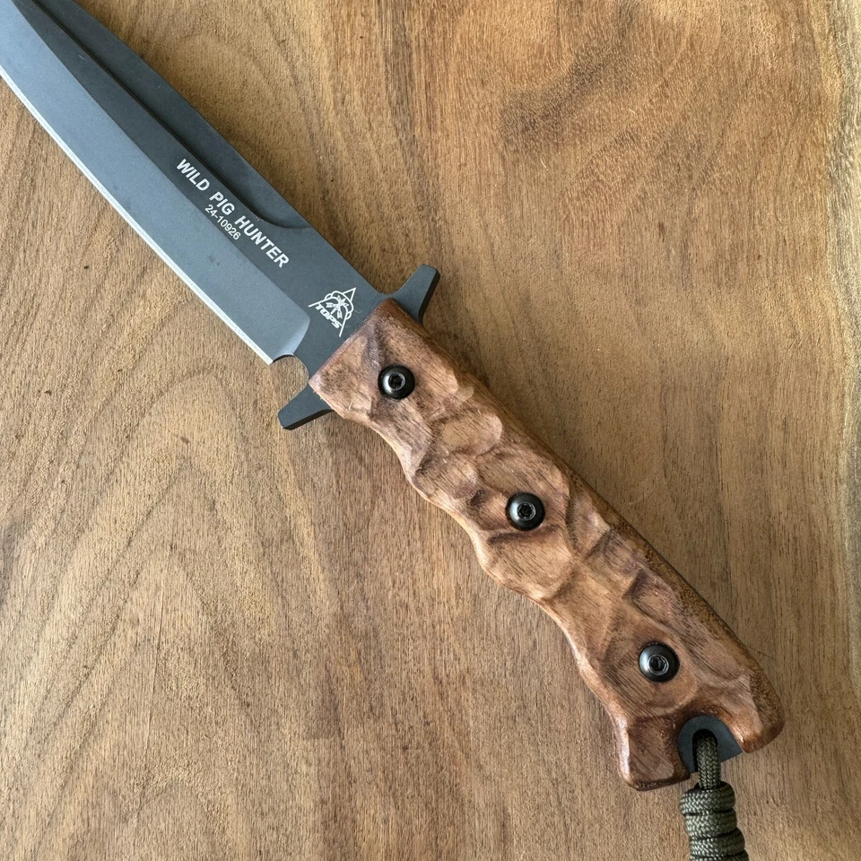 Royalcurl ореховые весы совместимы с TOPS Wild Pig охотничий нож - Изображение 3 из 4