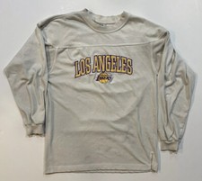 LEE Sport NBA 80  s 90  s LA Los Angeles Lakers Men Size M Vintage Sweater White
