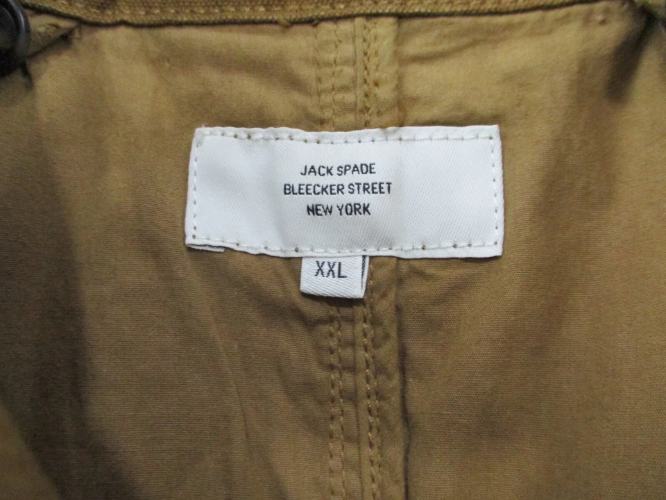 Chaqueta de Pana Jack Spade Para Hombres 2XLARGE Abrigo Tareas de Granero Marrón Bleekler Street Foto 4 de 4