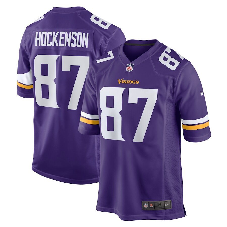 Minnesota Vikings T.J. Hockenson #87 Nike Purple 2025 Official NFL