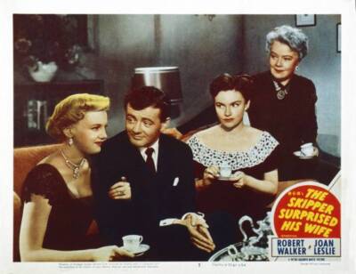 The Skipper Surprised His Wife Us Lobby Card Jan Sterling Old Movie Photo