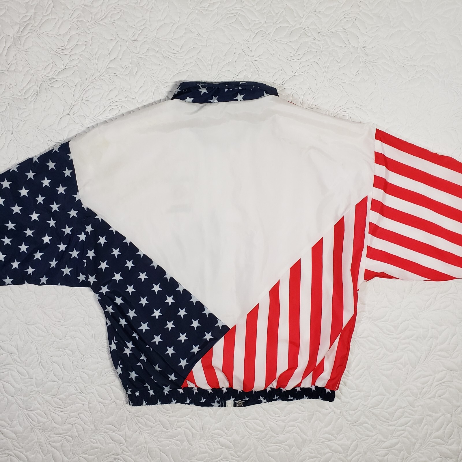 Vintage Tech Data Jacket Size Large American Flag… - image 15