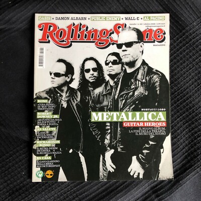 ROLLING STONE # 60 2008 Italy Magazin METALLICA OASIS Blur Bono U2 Al Pacino