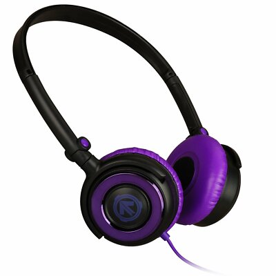 Aerial7 02-9003-00 Metro Velvet On-Ear Kopfhörer mit Mikrofon chrome/violett