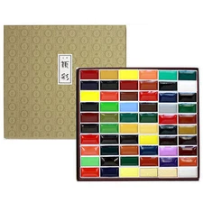 KISSHO GANSAI JAPANESE WATERCOLOR PAINT 60 COLORS SET