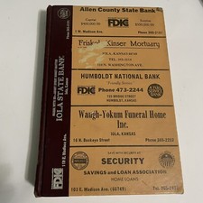 VINTAGE POLK'S CITY DIRECTORY 1972 IOLA  KANSAS/ALLEN COUNTY TAXPAYERS AND ADS