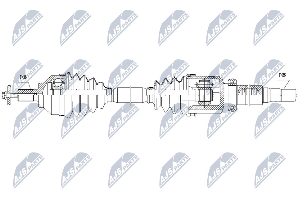 NPW-VV-113 NTY Drive Shaft for FORD,VOLVO - Image 10