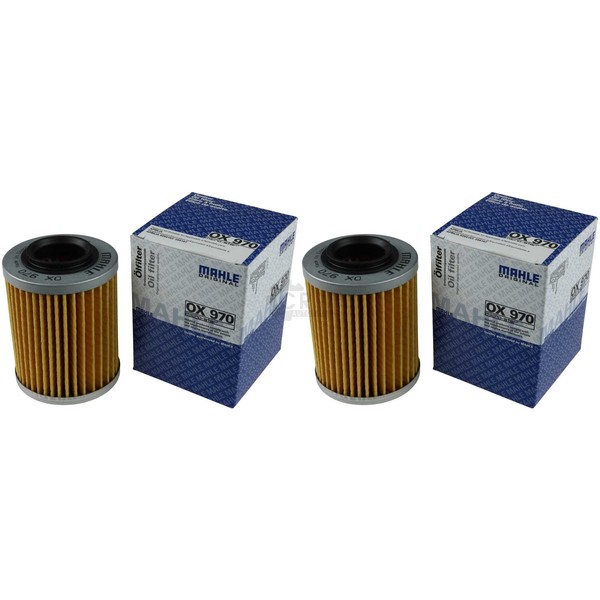 2X Mahle / Knecht ÖLfilter Ox 970 Oil Filter-image