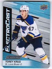 23/24 2023 UPPER DECK ENGRAINED TOREY KRUG EC-9 ELECTROCAST ST LOUIS BLUES