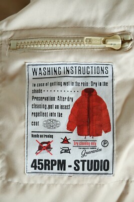 45rpm STUDIO Vintage DOWN Puffer Men