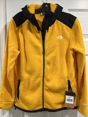 THE NORTH FACE ALPINE POLARTEC  200 Full-Zip HOODED FLEECE JACKET S Yellow