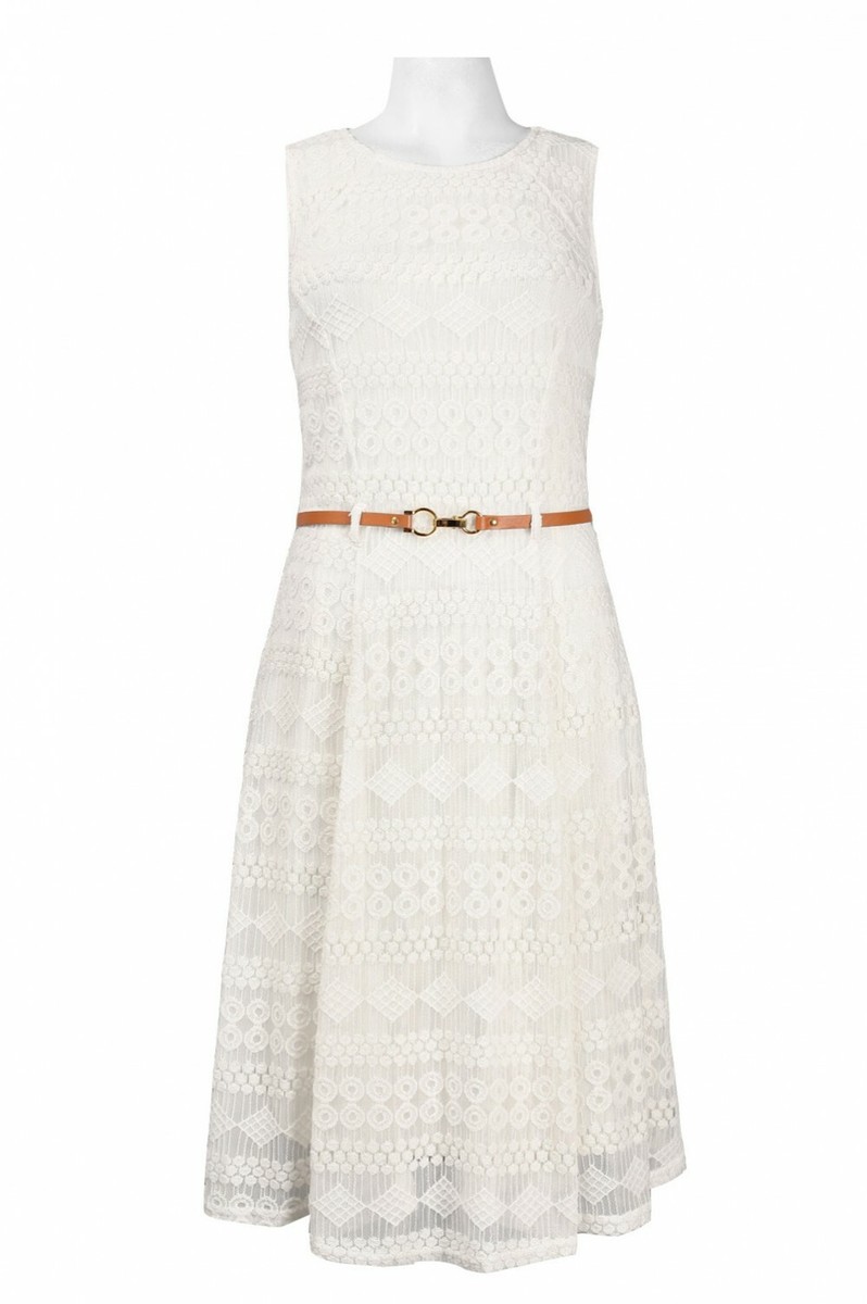 sharagano white lace dress Sharagano Scalloped Hem Sleeveless Lace Dress Pinkmirage 8 at Nordstrom Rack - Womens Daytime Dresses - Casual Dresses