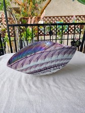 Large Shell Murano glass mother of pearl fold...