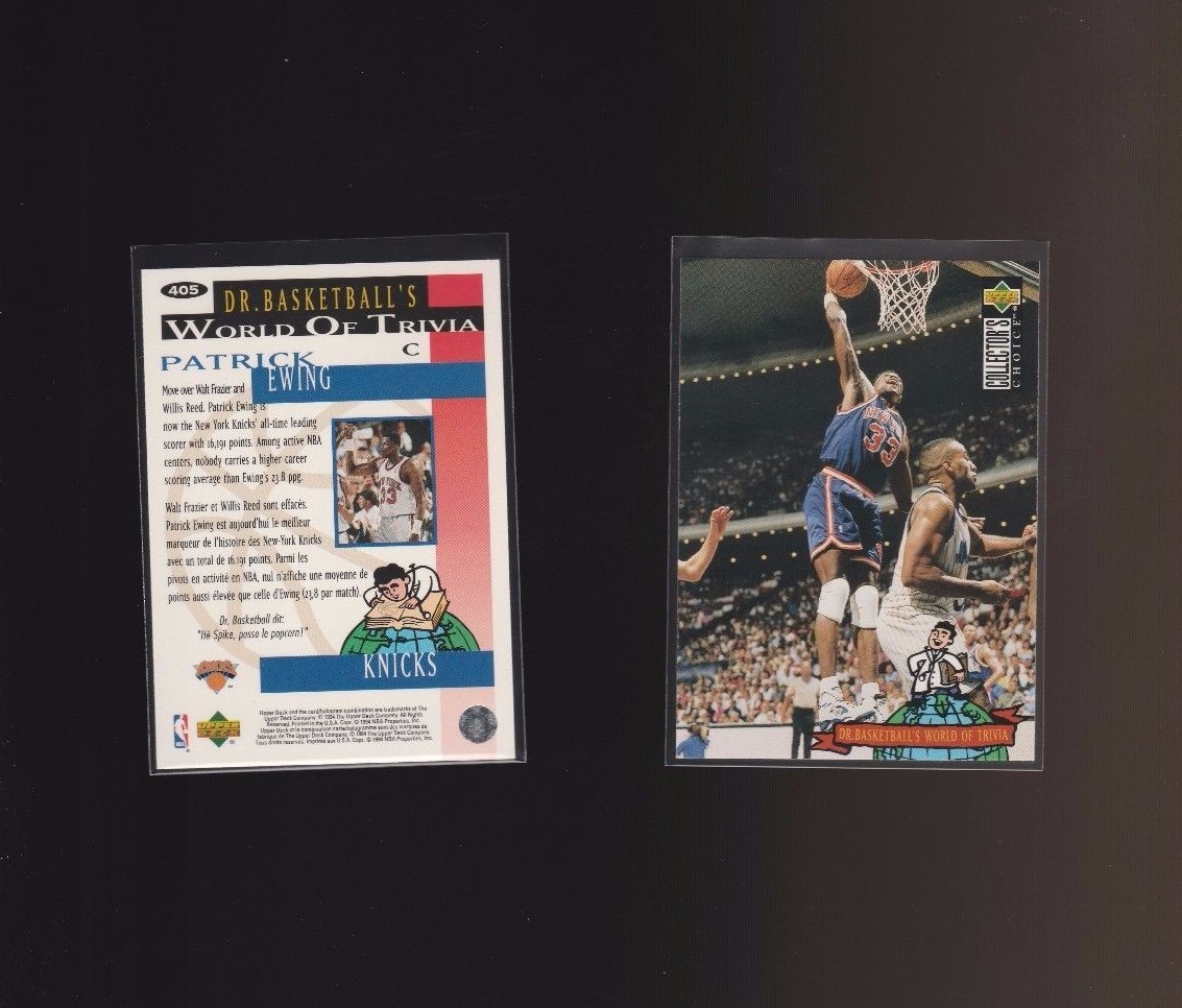 1994-95 Upper Deck Collectors Choice International German #405 - Patrick Ewing 