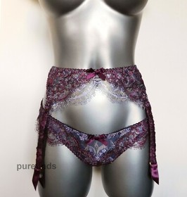 AGENT PROVOCATEUR SOIREE LATUTA SUSPENDER BELT ONLY SIZE 4 UK 12. RRP &pound;395 NWT