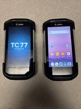 Lot 2 Zebra TC77 TC77HL-5ME24BG-NA Mobile Computer Barcode Scanner GMS Dual Sim