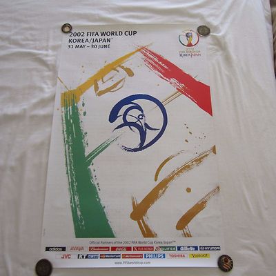 2002 FIFA World Cup 記念品 サイン入り 2002 FIFA World Cup FIFA Official, Small English Text Poster | eBay