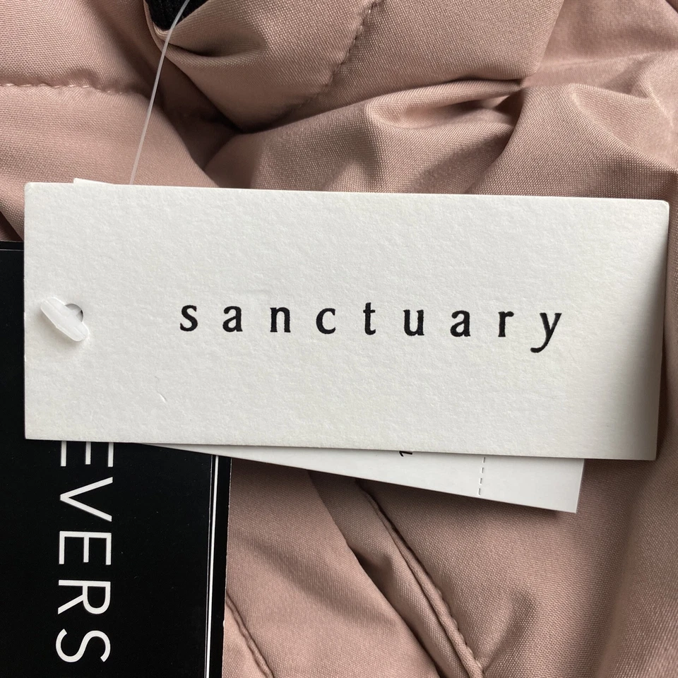 NWT Sanctuary Women’s Reversible Down Vest, Pink/Black Size L - Image 4 of 4