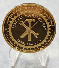 DT Mint DT-43G Commercial Release Gold Gilded Mayo Hardware 1 oz Silver Round 93.85 per troy oz