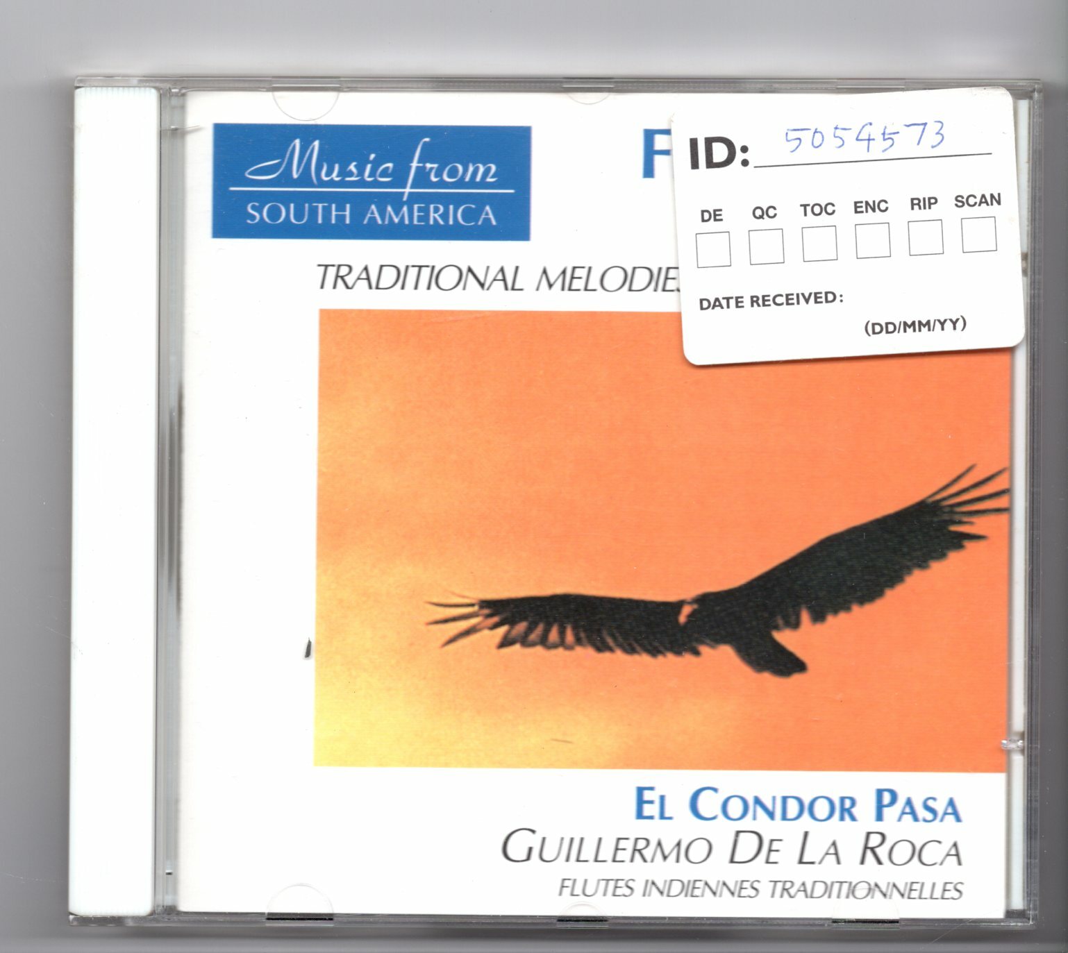 (JF566) Flutes From The Andes, El Condor Pasa - 1988 CD