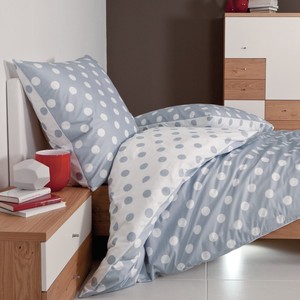 Janine Bettwasche J D 8472 Punkte Gepunktet Silber Weiss Klassisch