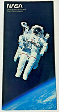 NASA Vintage Promotional Pamphlet Brochure w/ Poster Shuttle Launch Children