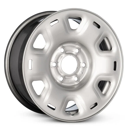 Genuine OEM Wheel For 2016-2024 17 Inch Nissan Titan XD Silver Steel Rim - Picture 2 of 9