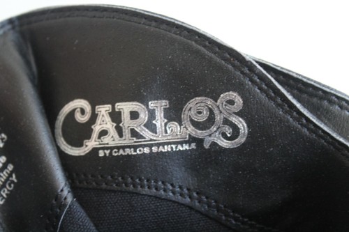 Knee High slouch Boots Carlos Santana Color Black GRAMERCY Zip Buckle Size 6M - Picture 9 of 12
