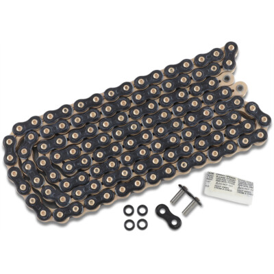 EK 3D ThreeD 520 Z SUPER SPORT Sealed QX2-Ring Chain (Black/Gold) 120 Links