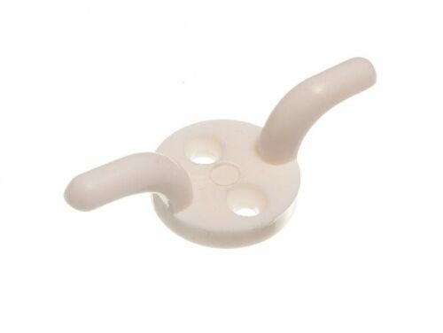 400 X Ganchos De Cortina Para Sujetar 50Mm Plástico Blanco | Onestopdiy Nuevo