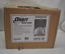 Bogen Orbit Pendant Hanging Loudspeaker Model OPS1W PA System Speaker White