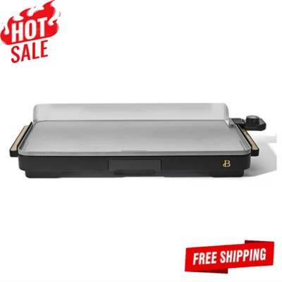 12'' X 22'' Extra Large Griddle Indoor Electric Grill Tabletop Meat Griddle, Black