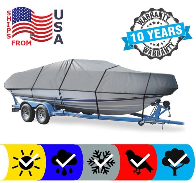 Boat Cover for Bass Tracker 175 TX FS Trailerable Storage Mooring