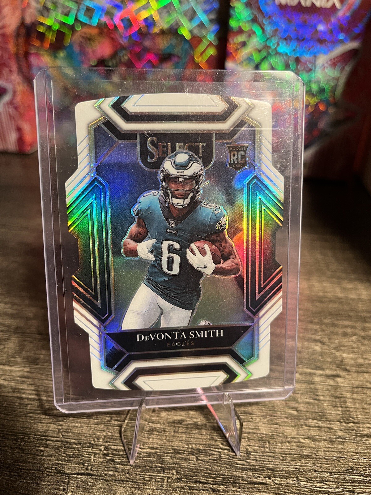 2021 Panini Select - Club Level White Prizm Die-Cut #249 Devonta Smith /99 (RC)