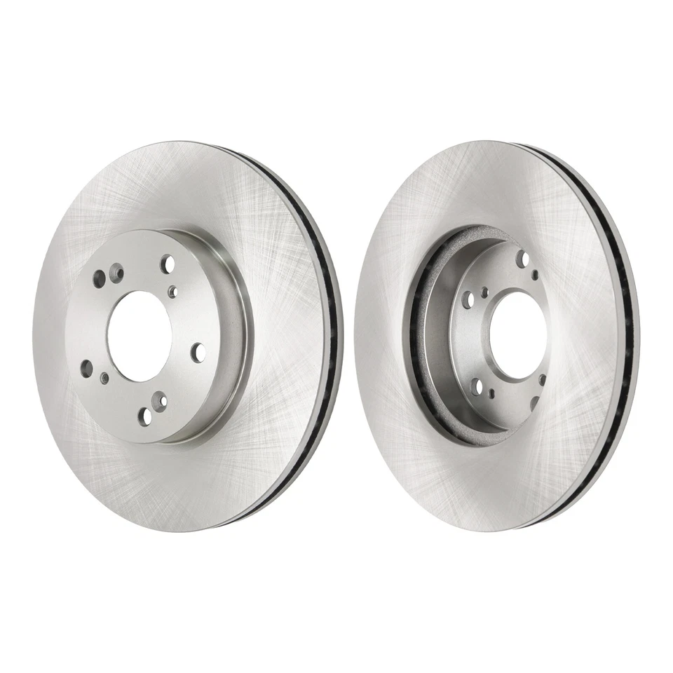 Front Disc Brake Rotors Brake Pads Fit For 2003-2007 Honda Accord - Image 2 of 4