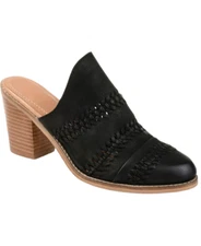 Journee Signature Women's Huntly Mules (Black, 7.5M)