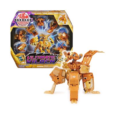 Bakugan Ultimate Viloch, 7-in-1 Exclusive Bakugan, Includes BakuCores and Tra...